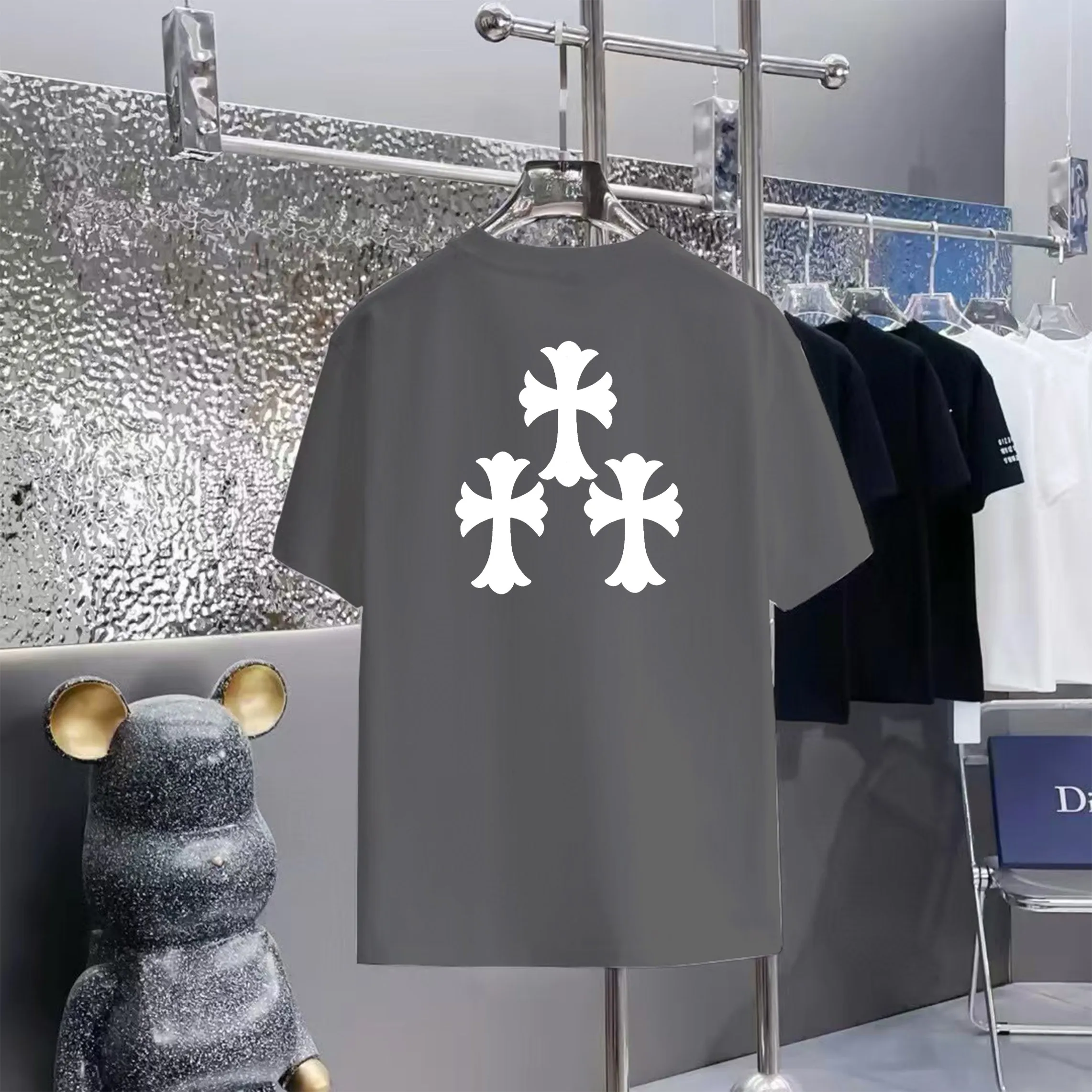 80 Chrome Hearts T 1:1 1×1 Same Style logo OS ：Black，White， ，Red， Gray Size：XS-L